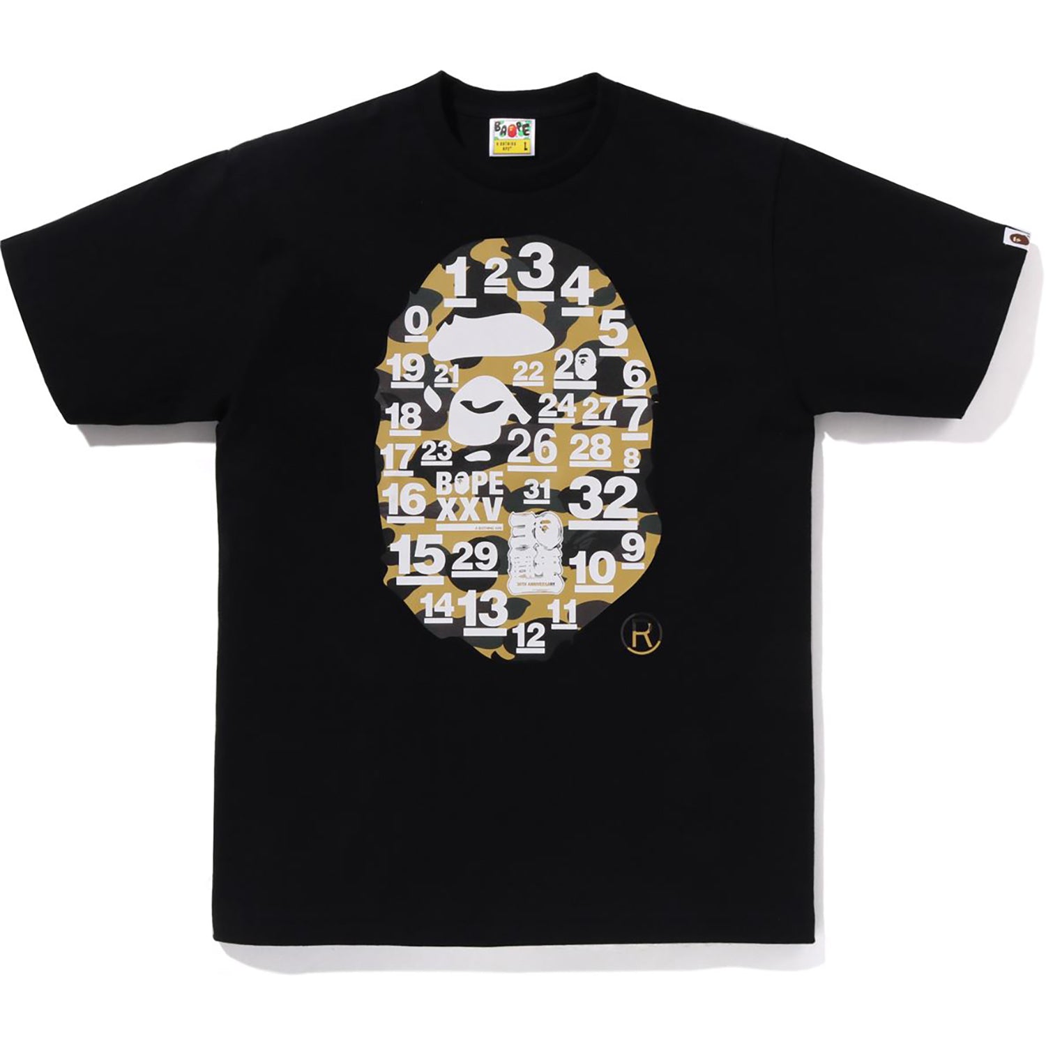 A BATHING APE 32ND ANNIV. 1ST CAMO BIG APE HEAD TEE MENS – us.bape.com