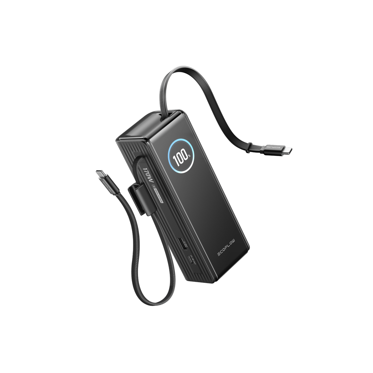 EcoFlow RAPID Power Bank (25,000mAh, 170W, 100W Built-In and Retractab