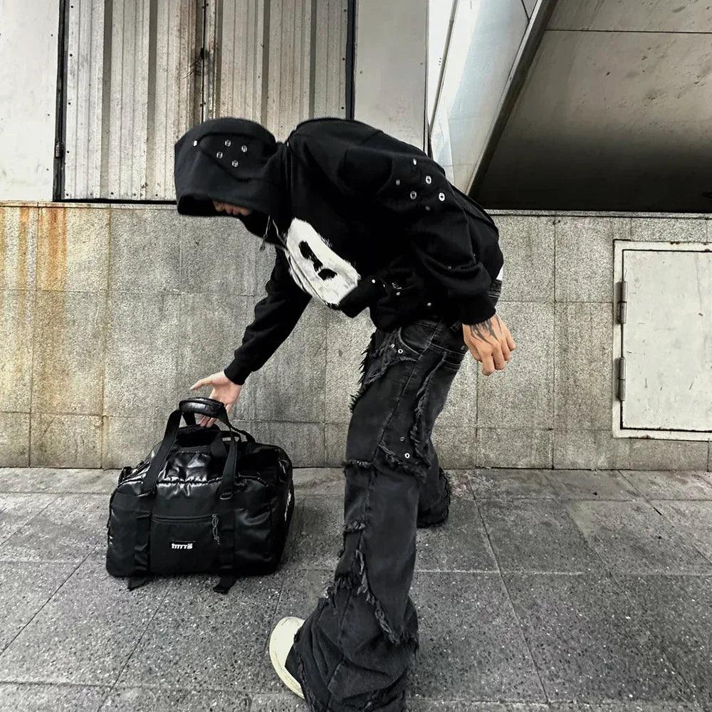 COZY WORLDWIDE Product Page - 00 Knight Club Zip Hoodie - Black