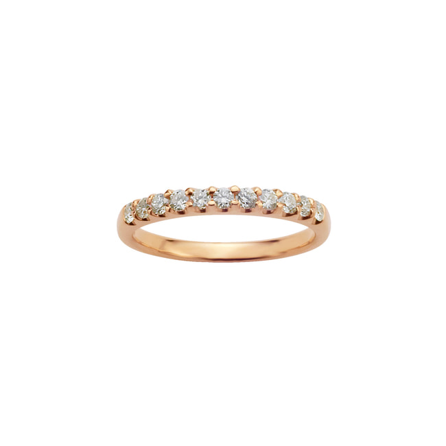 AGAR9429__DI ハーフエタニティ ピンキーリング 0.18ct｜ピンキー