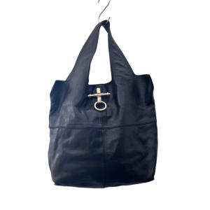 ロットワイラー トートバッグ ポーチ付き レザー 黒（2022/07/15買取