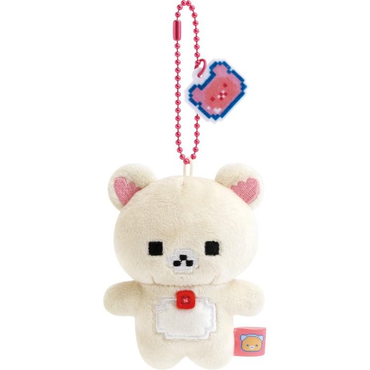 Korilakkuma Plush Keychain Dot Gaming Rilakkuma San-X Japan 2025