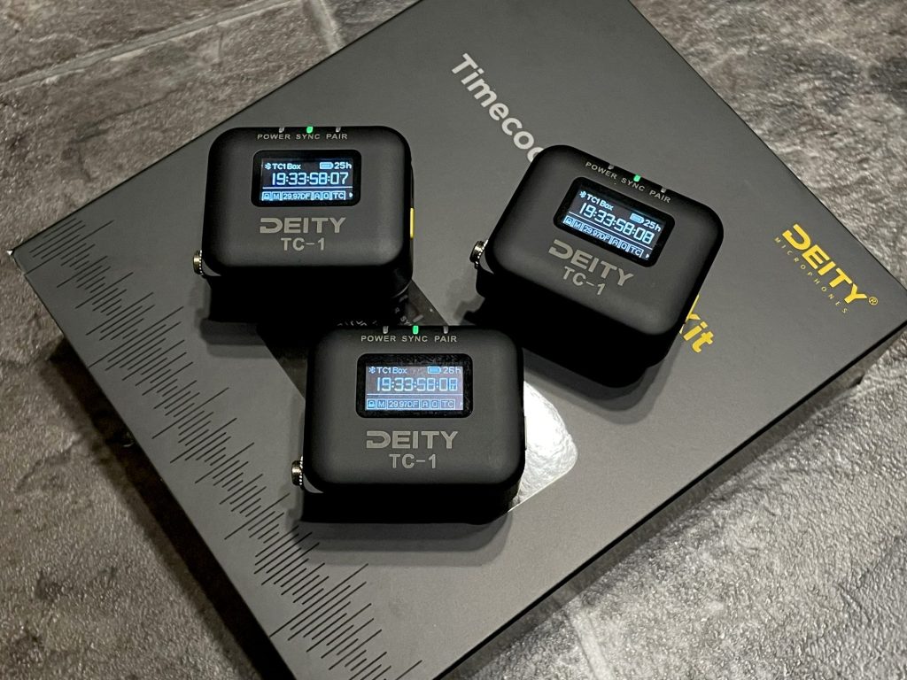 Deity Microphonesのワイヤレス・タイムコードジェネレーター TC-1と