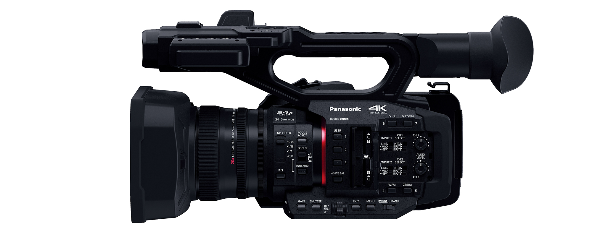 パナソニック、1.0型MOSセンサーを搭載で4K/60p10bit記録が可能な