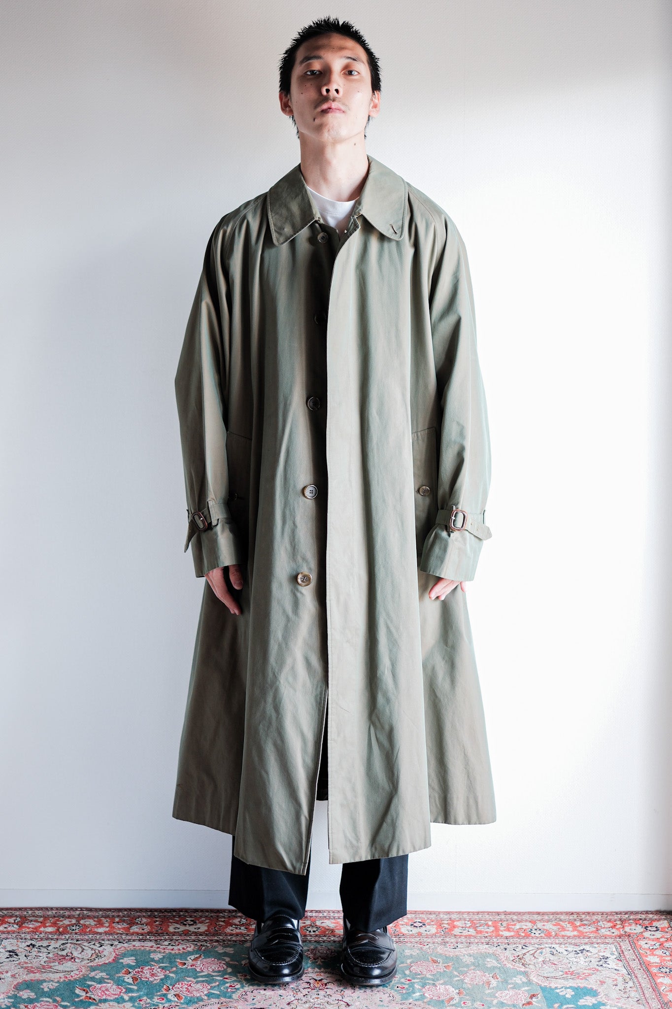 70's】Vintage Burberrys Single Raglan Rider Coat C100 With Liner Size