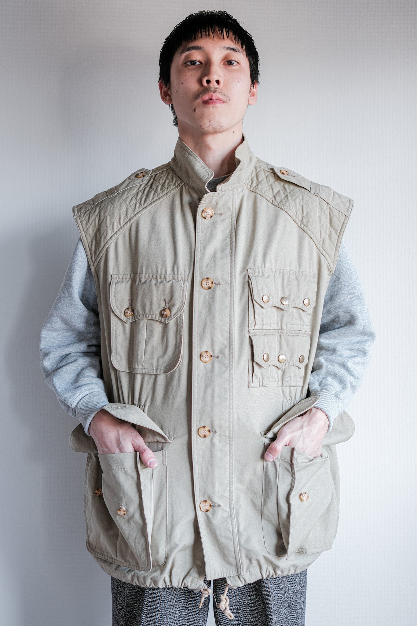 90's】Vintage Willis&Geiger Cotton Hunting Vest Size.L