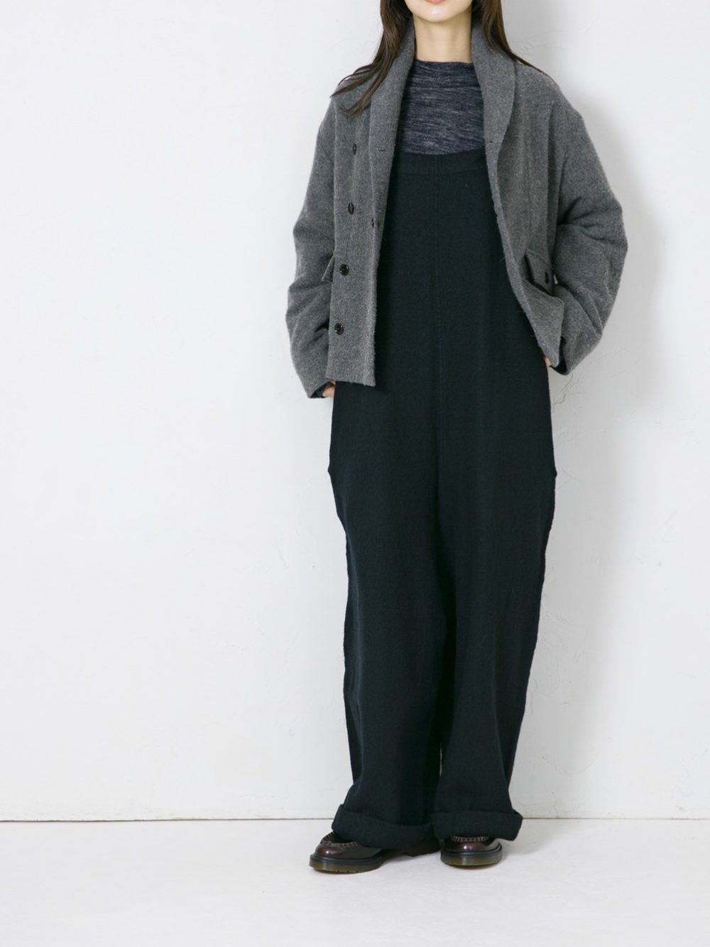 Wool Linen Soft Tweed ショールカラージャケット | ITEM | Vlas