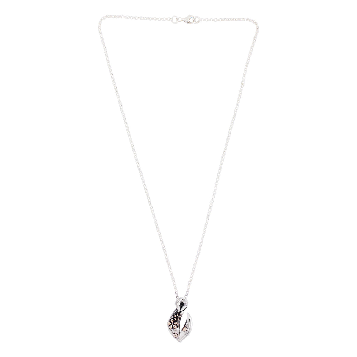 桜花山桜根付｜和のシルバーアクセサリーブランド［かすう工房］