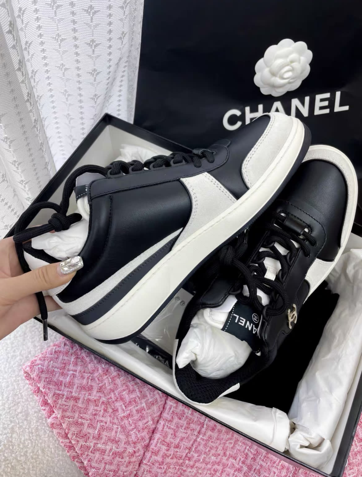 Chanel 23B new black sneakers – Wararni.com