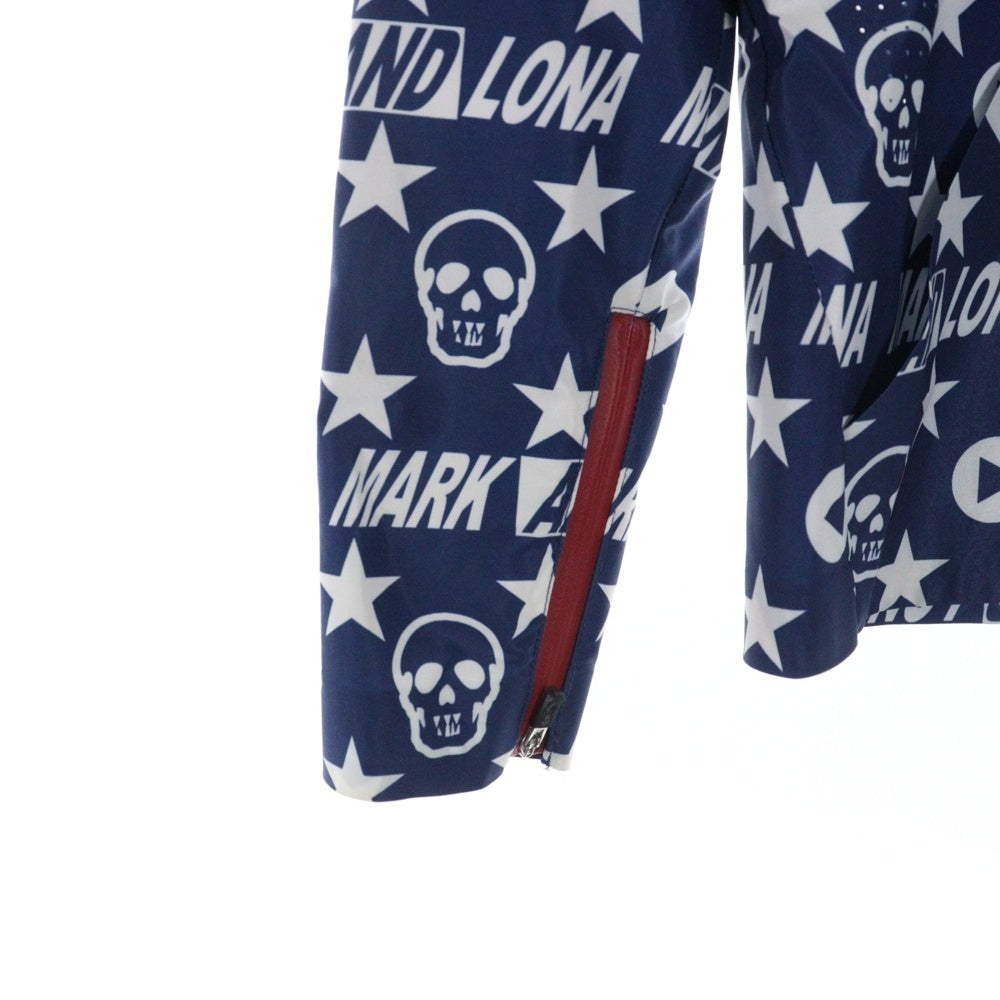 MARK&LONA(マークアンドロナ) LOGO ZIP UP JACKET ロゴプリントジップ