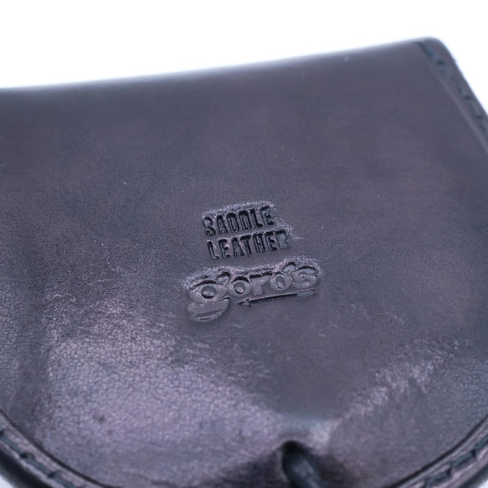 goro's(ゴローズ) SADDLE LEATHER 丸形 コンチョ付 小銭入れ 財布