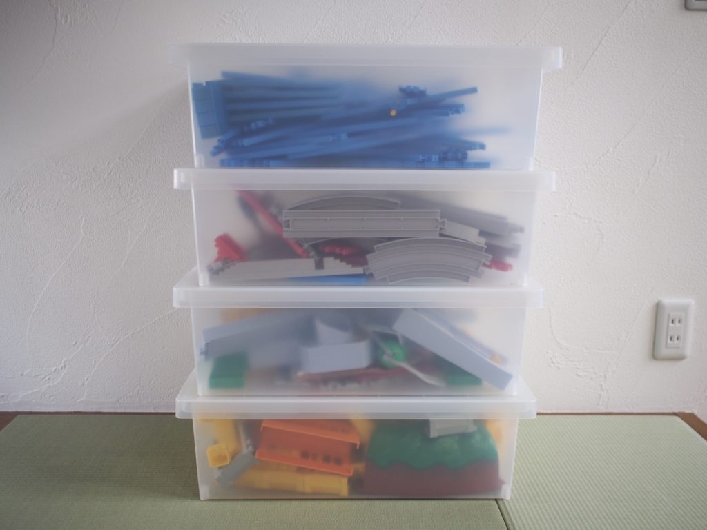 プラレール収納におすすめの無印良品ボックス｜ずぼらワーママのゆるく