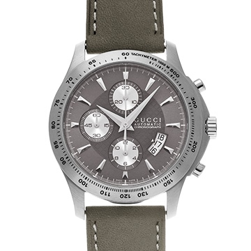 グッチ Gタイムレスクロノ YA126241 グレー メンズ 時計 【中古