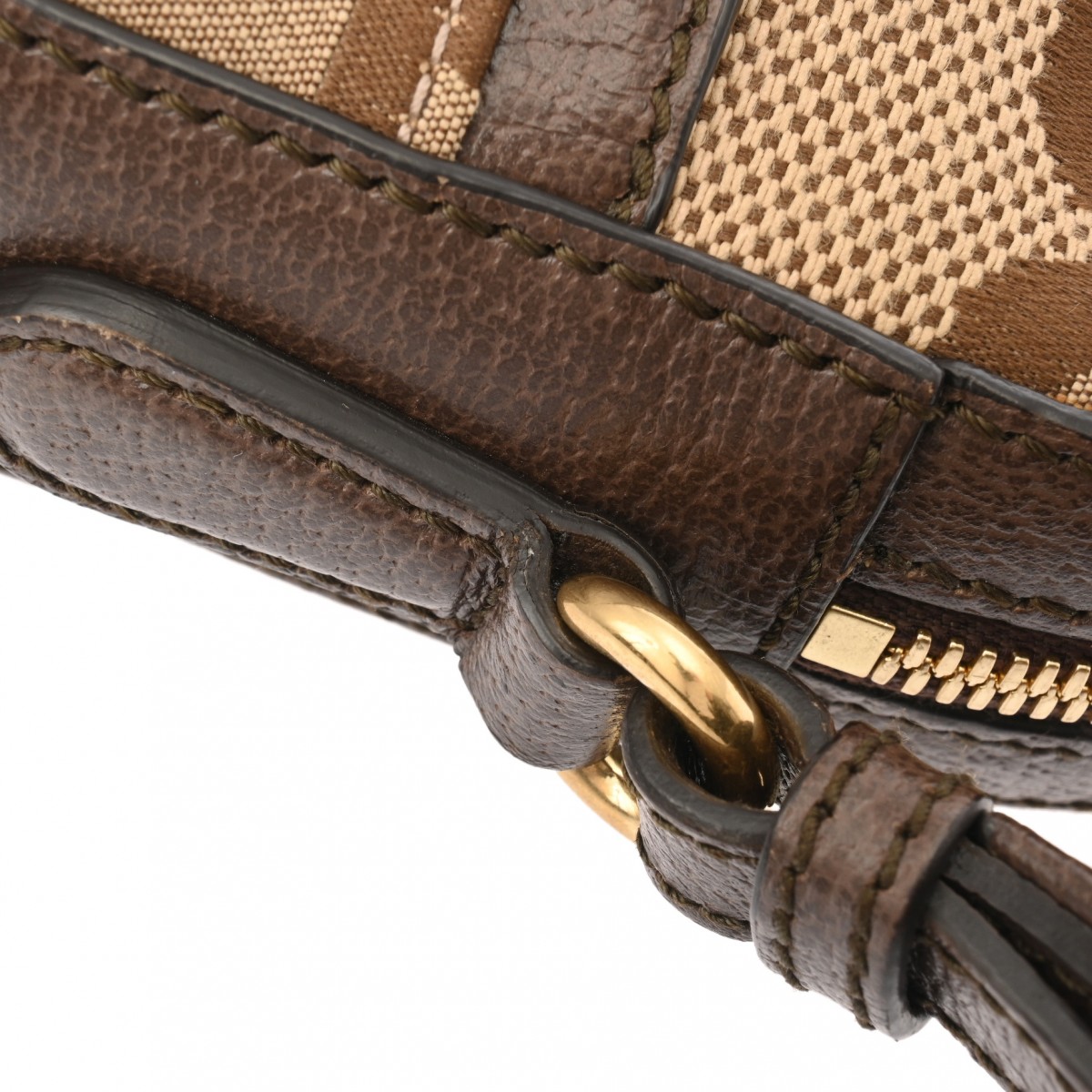 グッチ ジャンボGG メッセンジャーバッグ グレージュ系 675891 GG