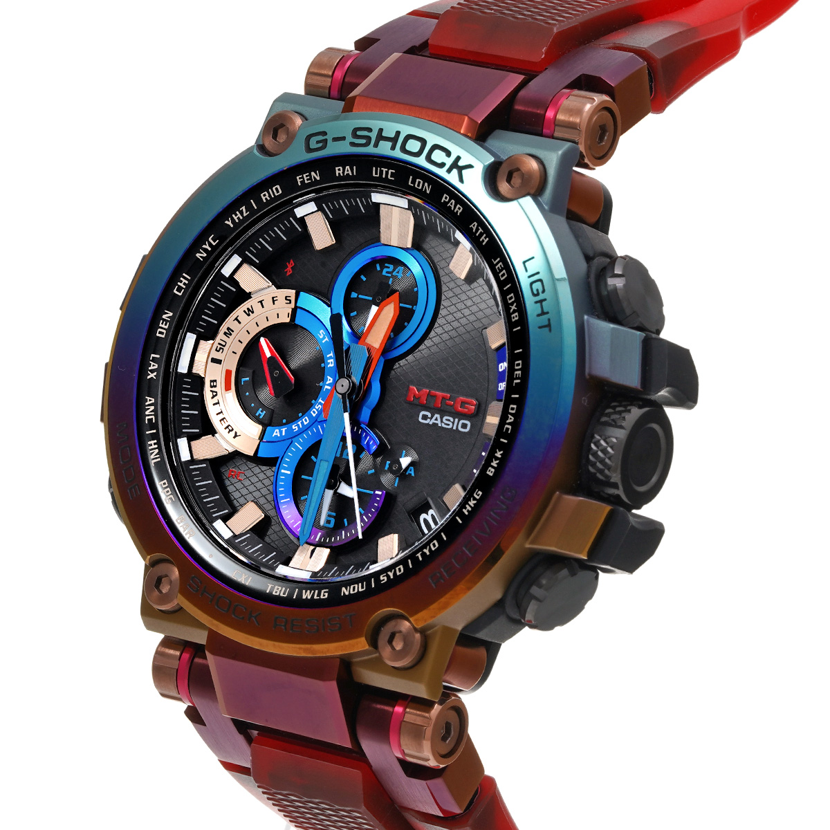 中古 MTG B1000 赤黒 カシオ G-SHOCK MTG-B1000シリーズ MTG-B1000XBD