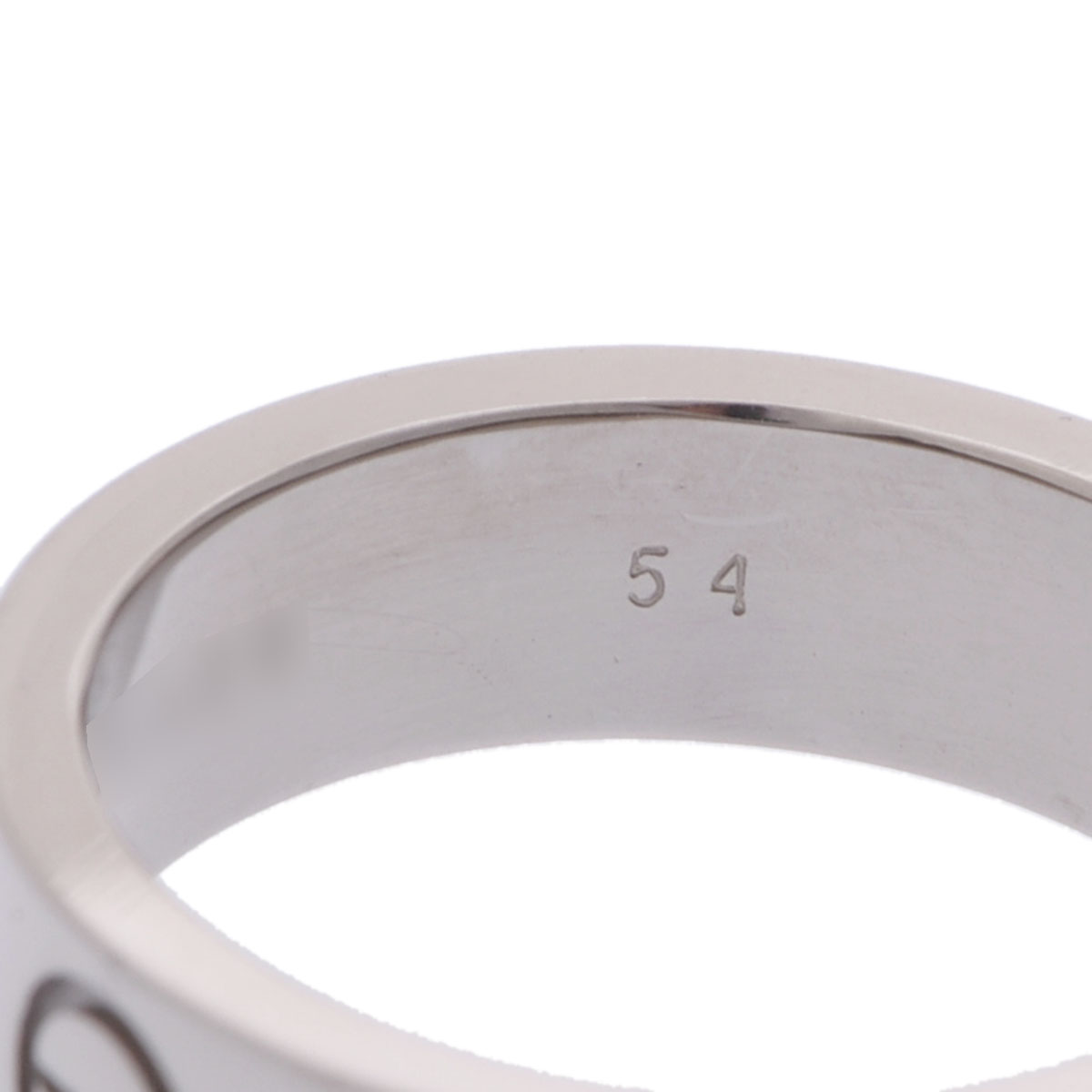 カルティエ ラブリング #54 シルバー K18ホワイトゴールド WG
