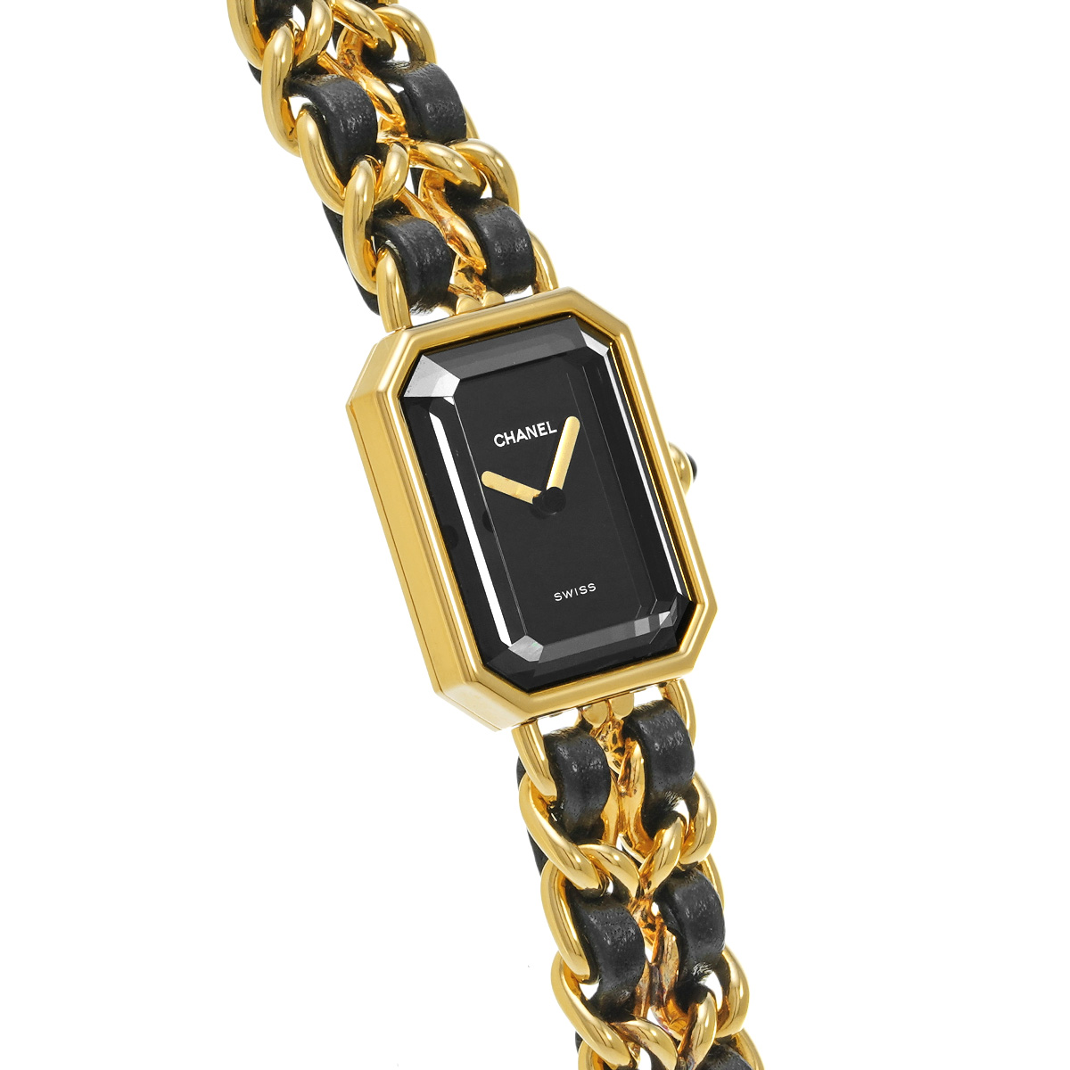 シャネル プルミエール XL H0001 ブラック レディース 時計 【中古