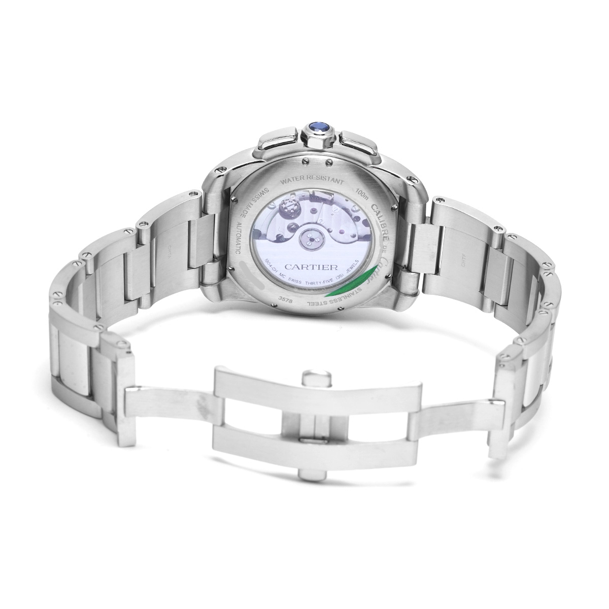 カルティエ カリブル ドゥ カルティエ クロノグラフ W7100061 ブラック