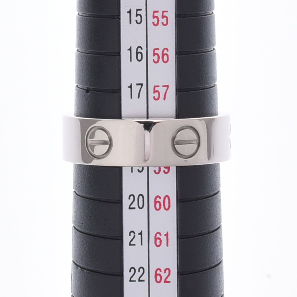 カルティエ ラブリング #59 シルバー K18ホワイトゴールド WG