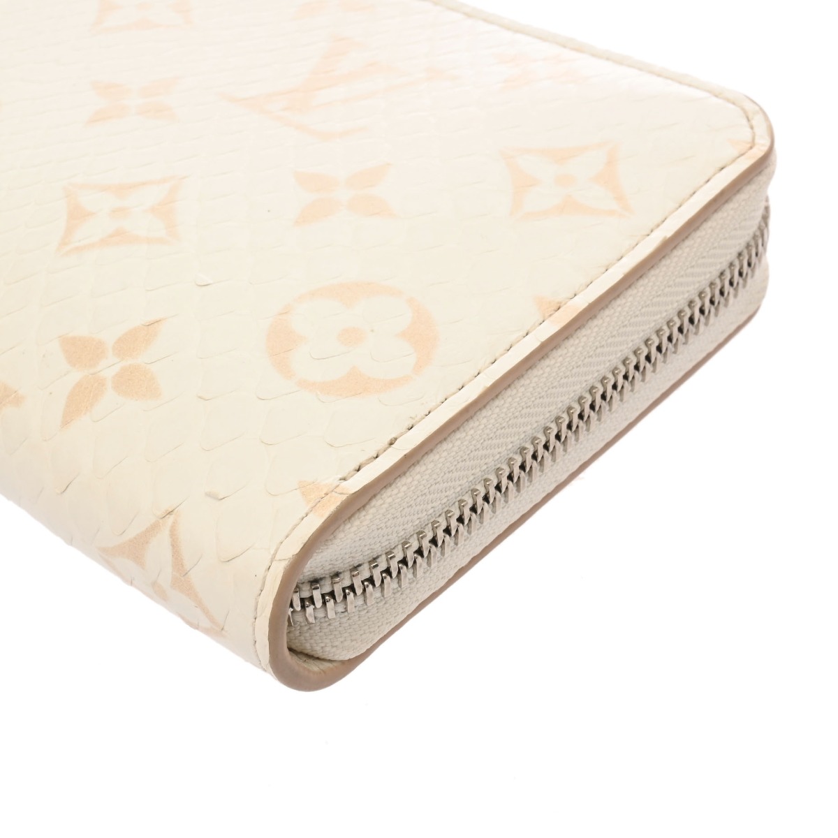 ルイ ヴィトン モノグラム ジッピーウォレット ラテ N97773 パイソン