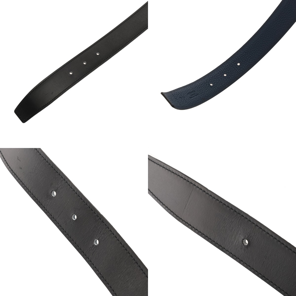 エルメス ベルトバックル H オ カレ レザーベルト #90 ブラック