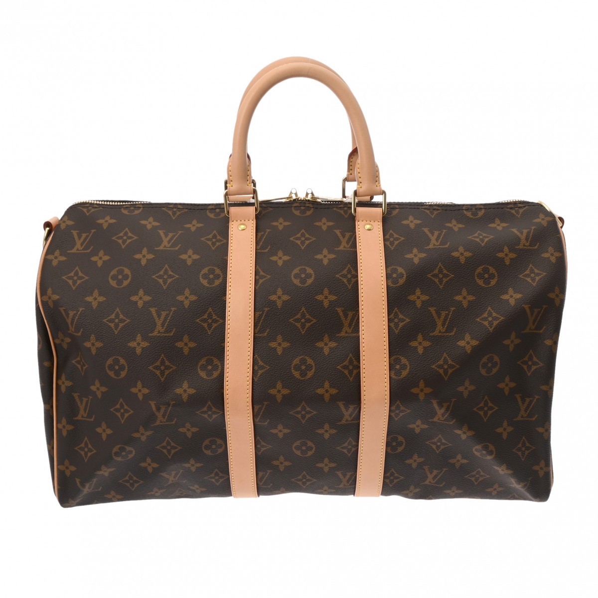 ルイ ヴィトン モノグラム キーポル バンドリエール 45 新型 ブラウン