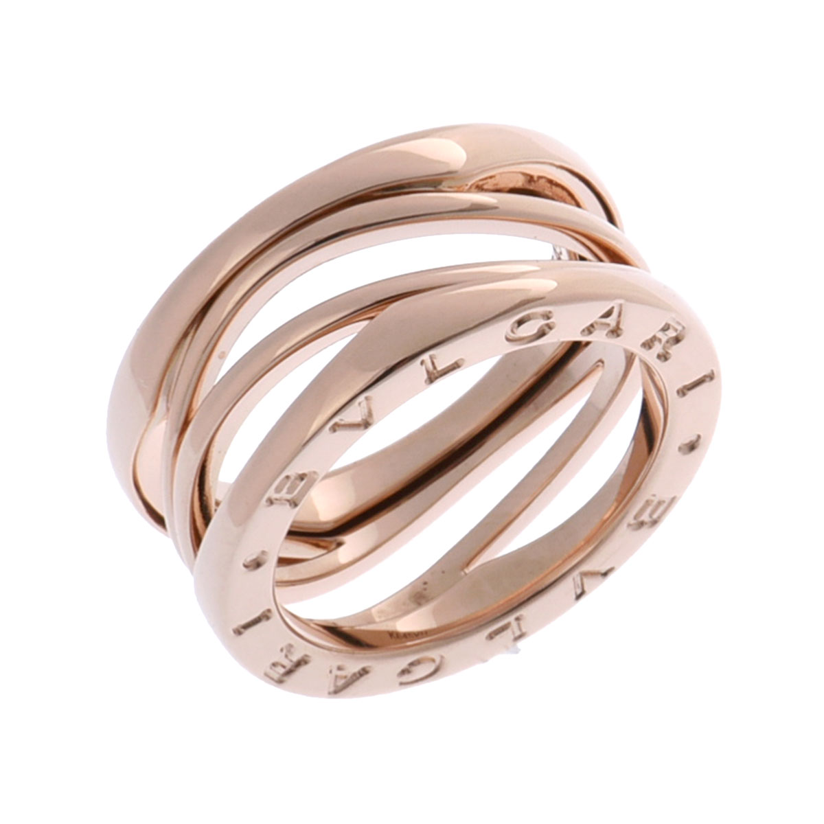 ブルガリ B-ZERO1 レジェンド リング #50 ゴールド 353561 K18ピンク