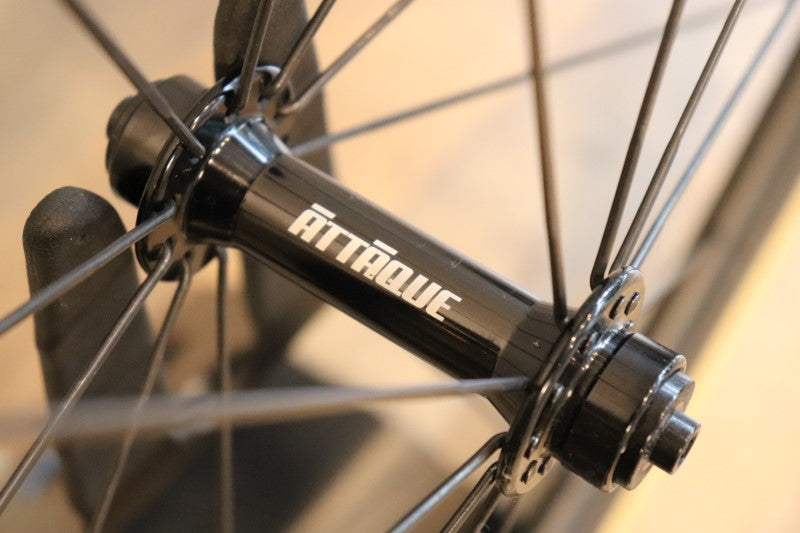 アタッキ ATTAQUE 45mm カーボン チューブラー ホイールセット シマノ