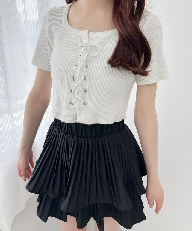 レースアップ半袖トップス – WEGO ONLINE STORE