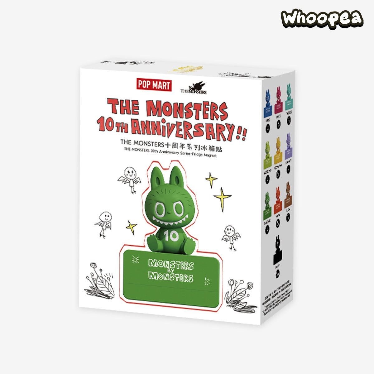 POP MART THE MONSTERS 10th Anniversary Series Fridge Magnet Blind