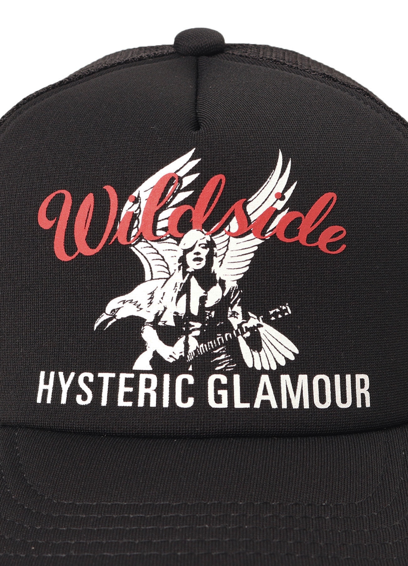 WILDSIDE × HYSTERIC GLAMOUR MESH CAP(FREE SIZE BLACK): HYSTERIC