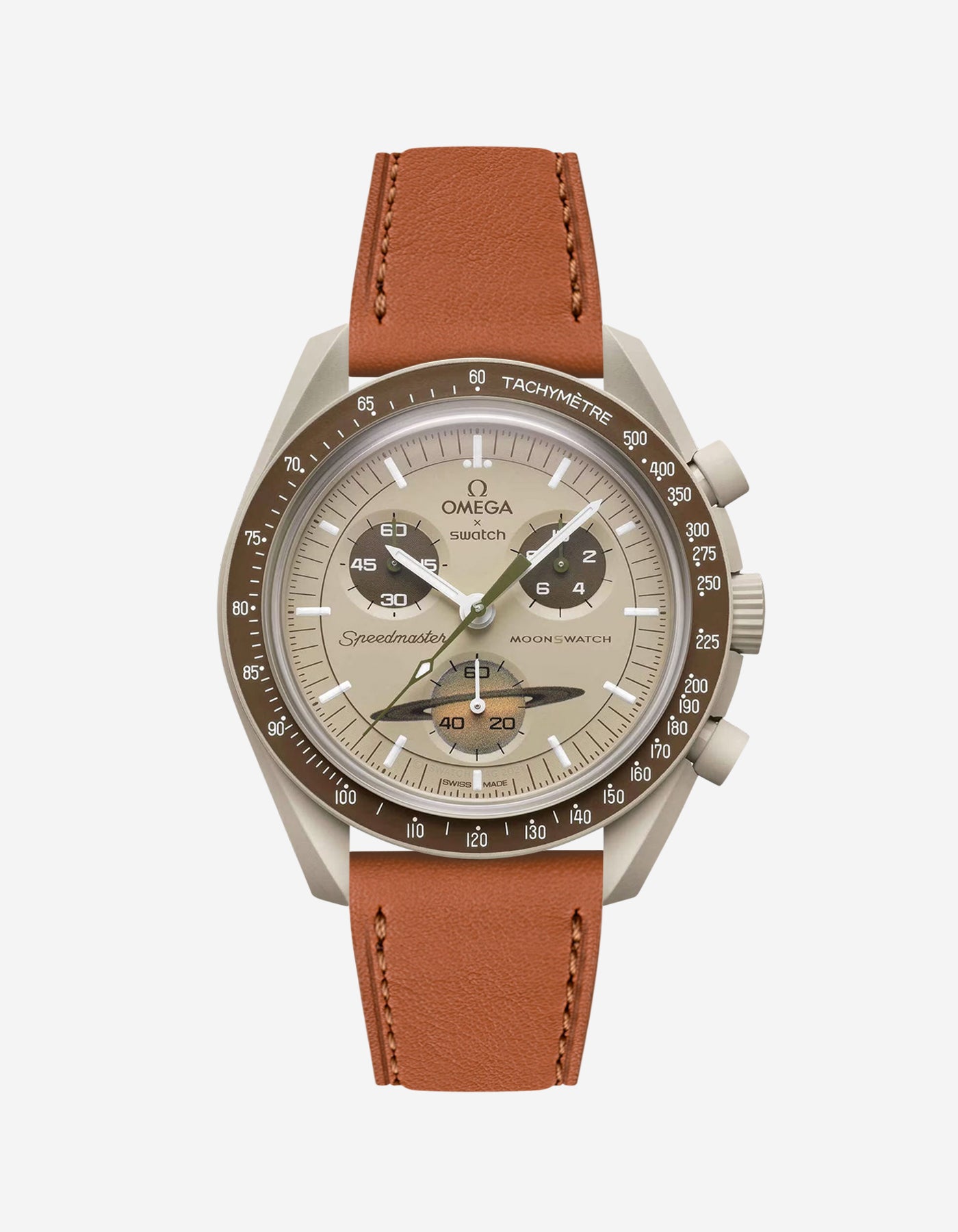 Leather Straps for Omega X Swatch MoonSwatch Misson to Saturn