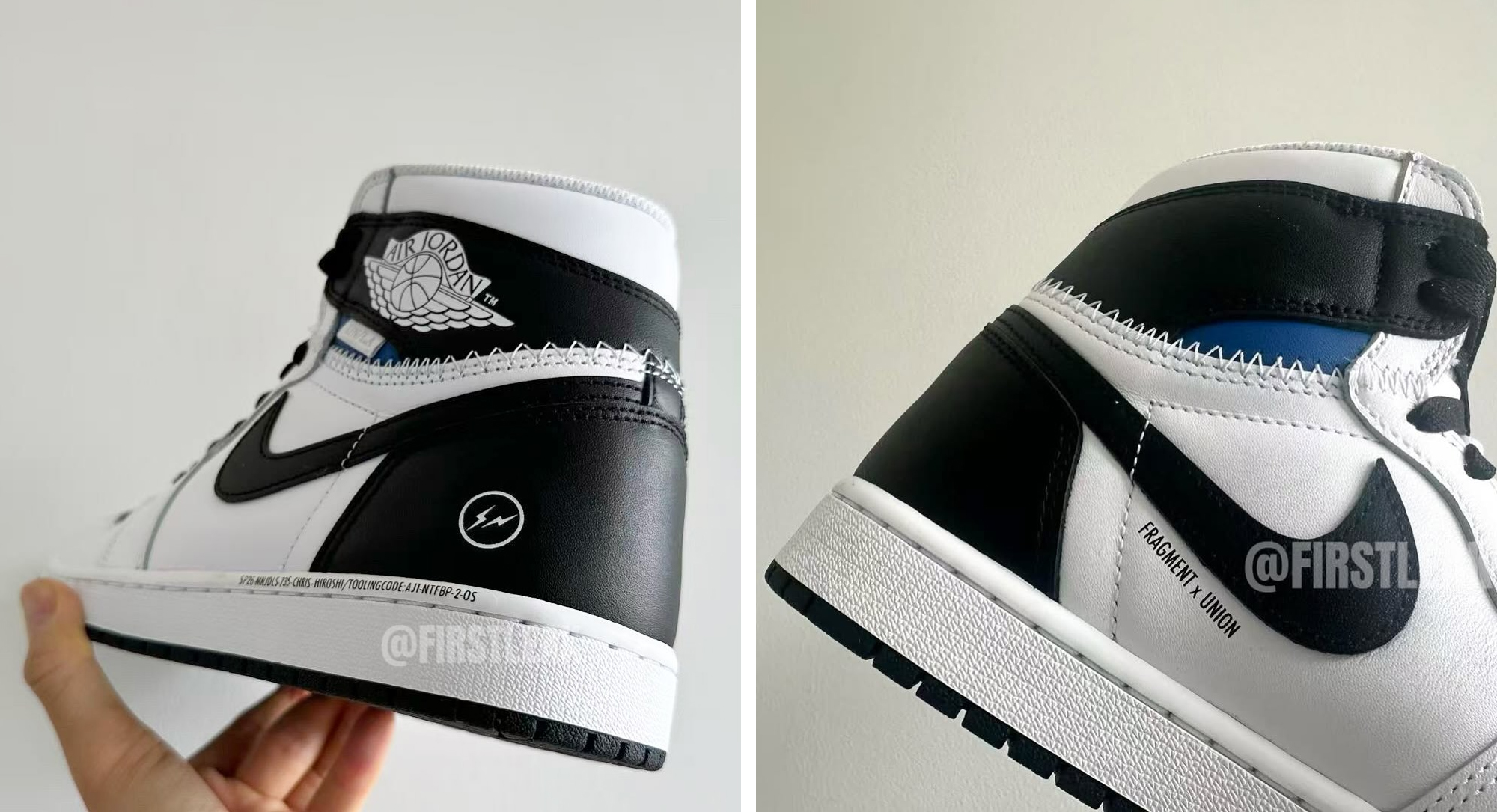 Fragment Union Air Jordan 1 Black White II7282-100 Release Date
