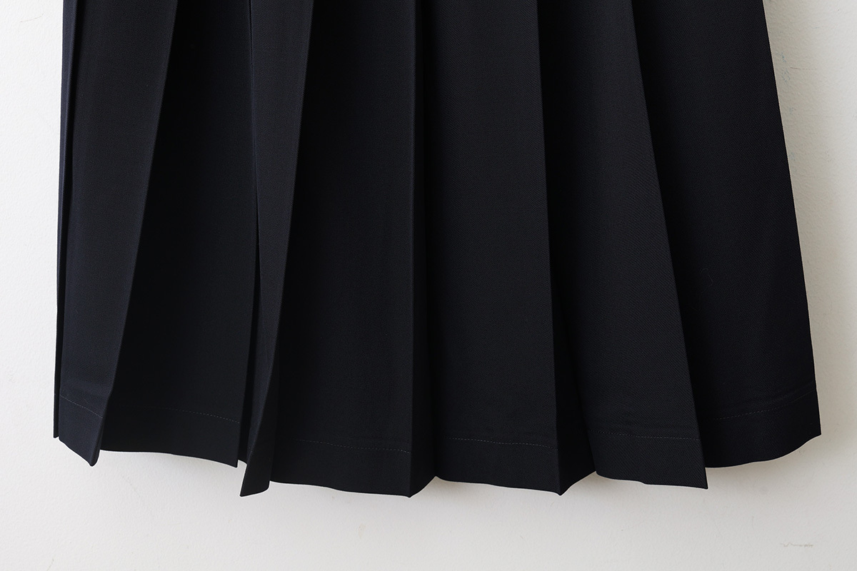 tao タオ ウールギャバ後染めプリーツスカート