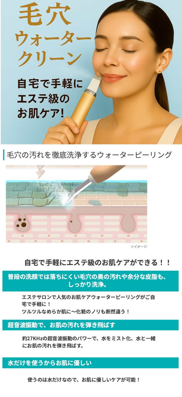 毛穴ウォータークリーン EMSリフト＋ビューレチノアール ゲル