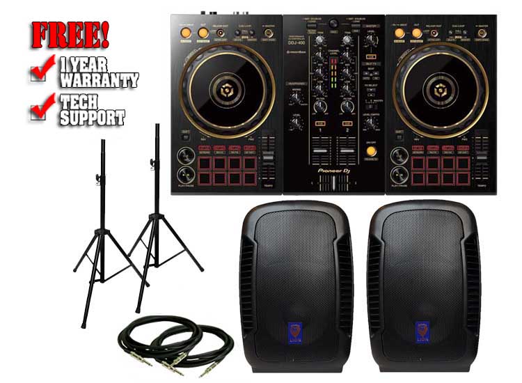 Pioneer DDJ-400-N & Technical Pro Lion 12