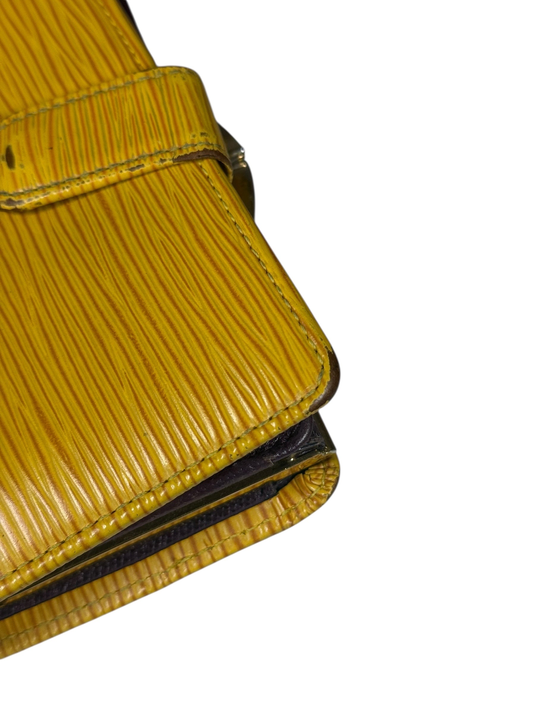 Louis Vuitton Epi Kiss Lock Wallet Yellow – 17th St