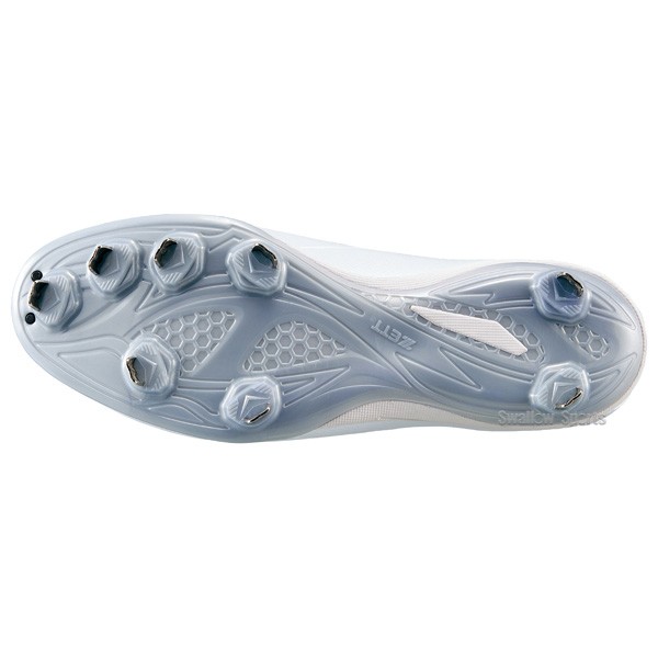 野球 スパイク 金具 白スパイク マジックテープ ゼット 大人 ZETT