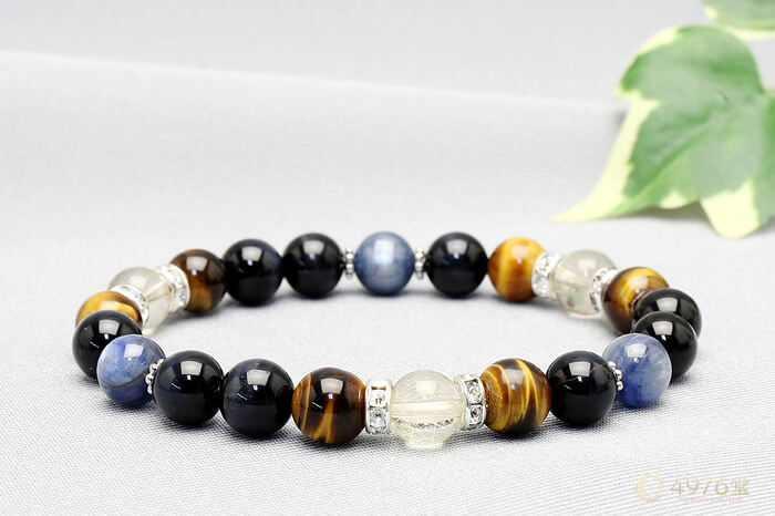 ルチルクォーツ・タイガーアイ・カイヤナイト ブレスレット ｜ 天然石