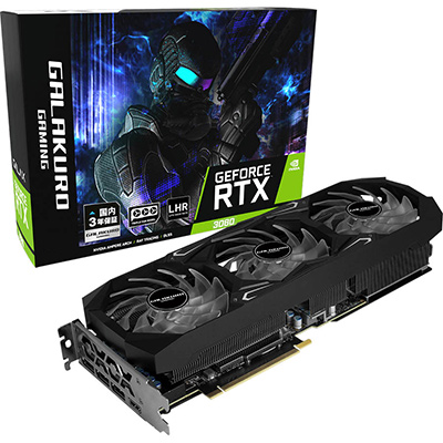 玄人志向とGALAKUROからマイニング対策版RTX 3080/3060 Ti搭載カードが