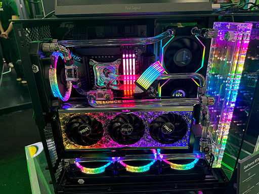 液冷＋水冷のハイブリッド冷却対応モデルなど，Palitがグラフィック