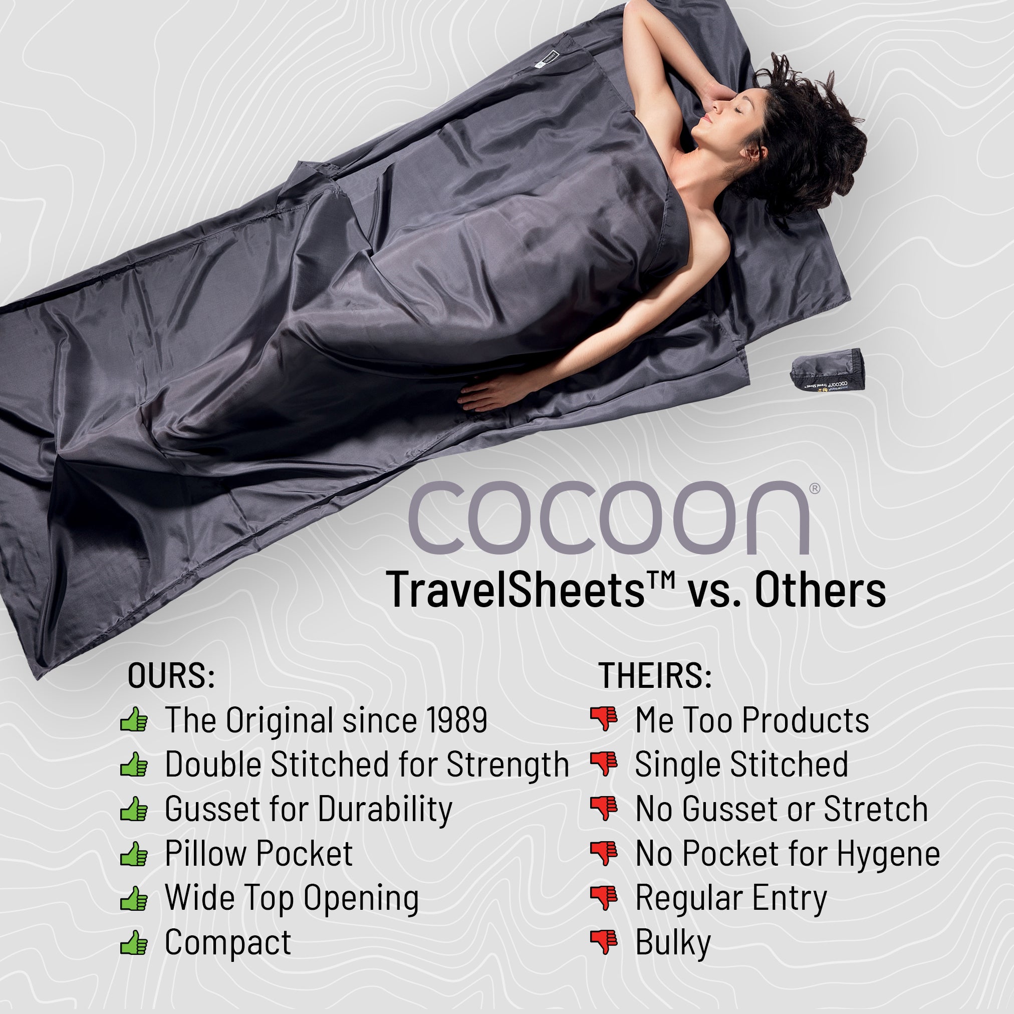 Insect Shield Silk Sleeping Bag Liner | Cocoon – COCOON