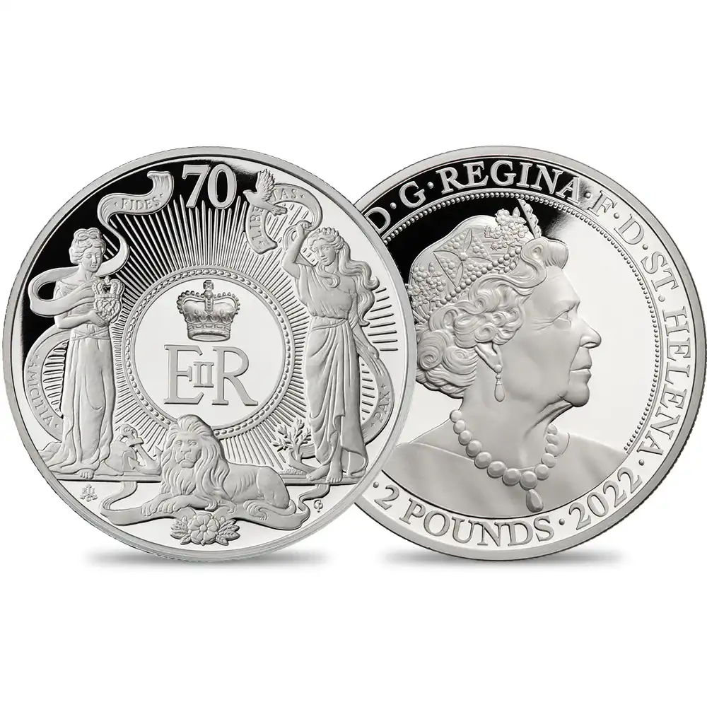 セントヘレナ 2022 エリザベス2世 即位70周年記念プラチナジュビリー 2