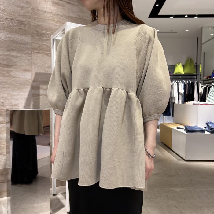 CLANE BALLOON SLEEVE GATHER KNIT TOPS – COLDBECK ONLINE