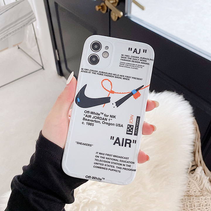 ナイキ オフホワイト コラボ アイフォン12 12miniケース Nike off