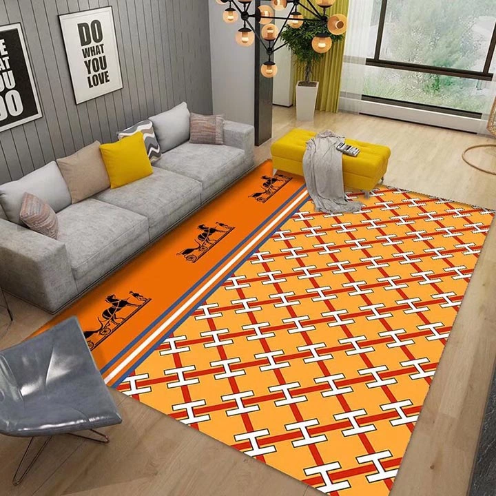 Hermes玄関マット韓国 売れ筋 エルメス 絨毯 カーペット 長方形 浴室