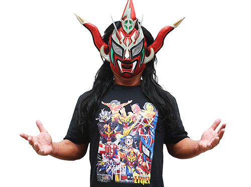 獣神サンダー・ライガー イラストTシャツ [新日本プロレスリング