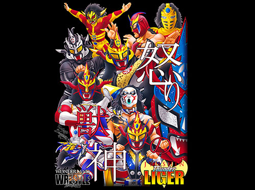 獣神サンダー・ライガー イラストTシャツ [新日本プロレスリング