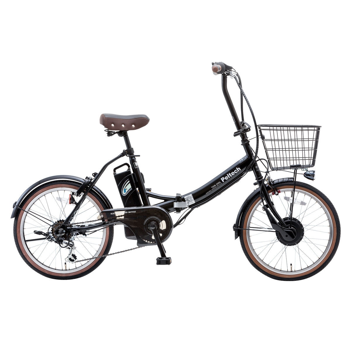ペルテック 20インチ 折り畳み電動アシスト自転車 TDN-206L 8Ah