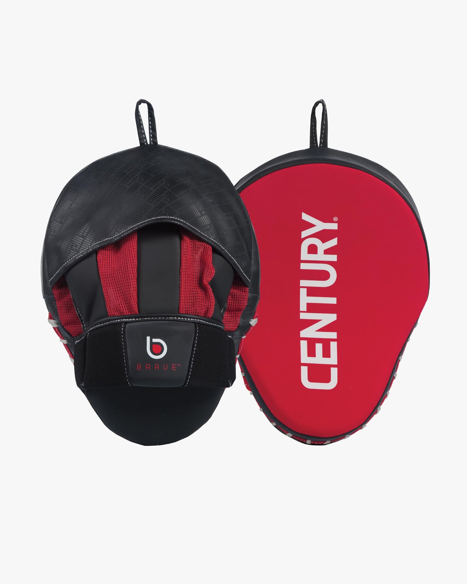 Century Kickboxing | Brave Punch Mitt Pair - Red/Black | Advanced